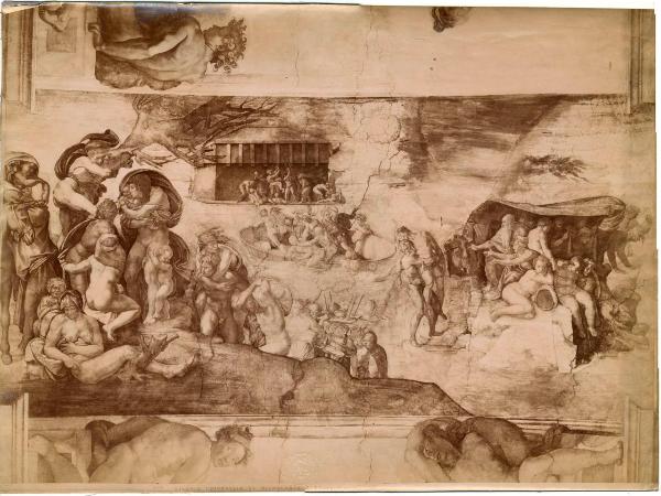 Buonarroti, Michelangelo - Diluvio Universale - Affresco - Città del Vaticano - Cappella Sistina - Volta