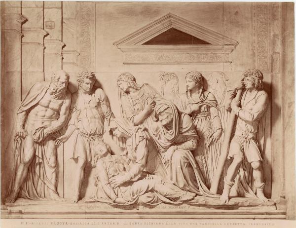 Sansovino, Jacopo - Sant'Antonio da Padova resuscita la fanciulla annegata - Scultura - Marmo - Altorilievo - Padova - Basilica di Sant'Antonio (Basilica del Santo)