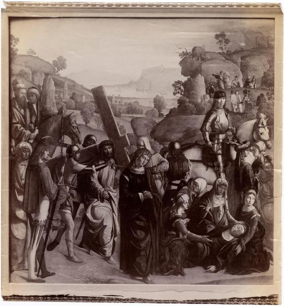 Boccaccino, Boccaccio - Salita di Cristo al monte Calvario - Dipinto su tavola - Londra - National Gallery