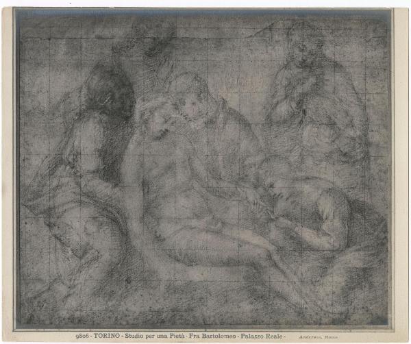 Disegnatore sec. XVI - Compianto sul Cristo morto - Disegno - Torino - Biblioteca Reale