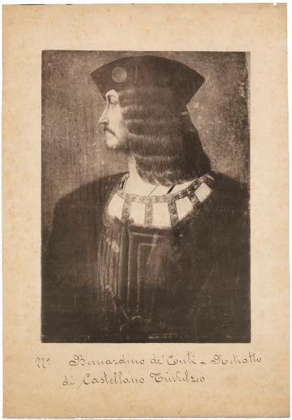 Conti, Bernardino de' - Ritratto di Catellano Trivulzio - Dipinto - Olio e tempera su tavola