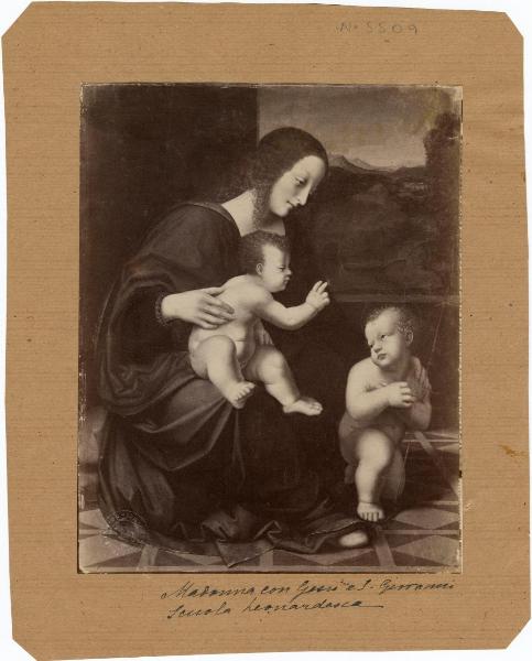 Marco d'Oggiono - Madonna con Bambino e san Giovannino - Dipinto su tavola - Londra - Collezione R.H. Benson