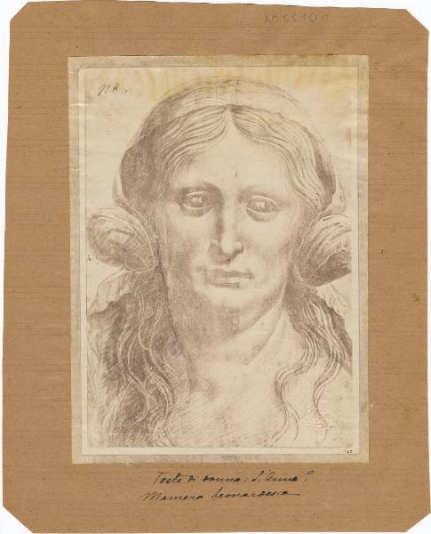 Maestro della Pala Sforzesca - Ritratto femminile - Disegno - Parigi - Louvre - Département des Arts graphiques