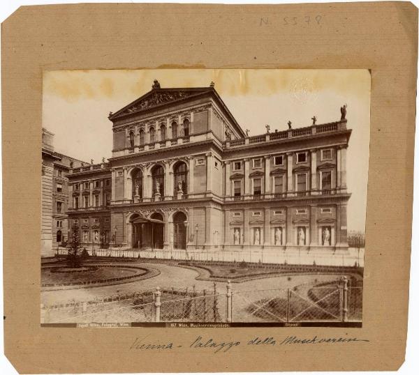 Vienna - Veduta del Musikverein (Auditorium) - Esterno - Facciata