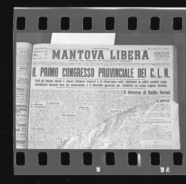 Pagina di periodico - Mantova Libera: organo del Comitato di liberazione nazionale - martedì 24 luglio 1945