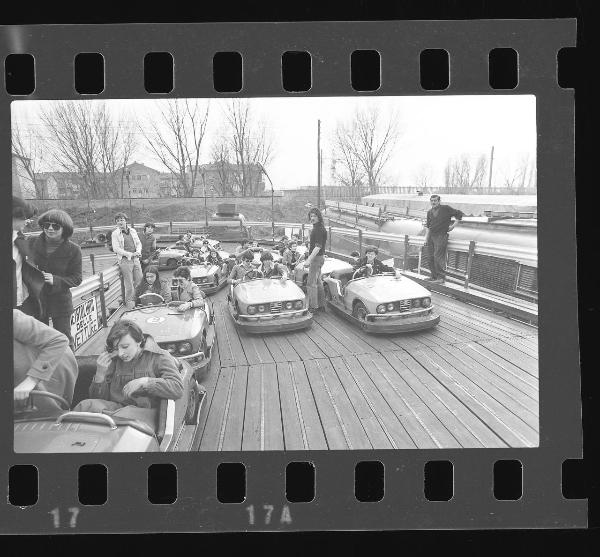 Ritratto maschile - Guido Stefanoni - Luna park - Mantova - Piazzale Te - Festa del Santo patrono - Autoscontro