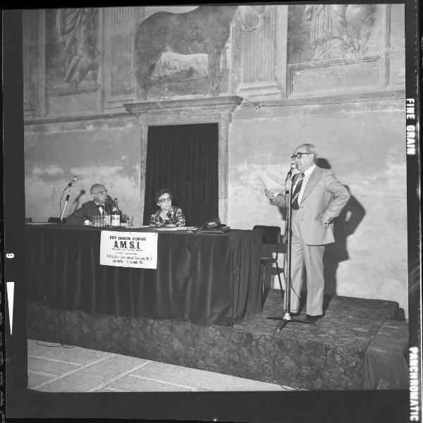 Ritratto di gruppo - Venticinquesimo congresso dell'AMSI - Mantova - Palazzo Te - Sala dei cavalli - Relatori