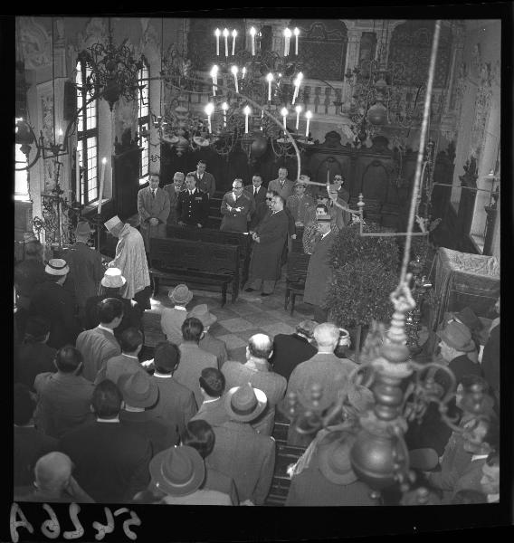 Tredicesimo anniversario della Liberazione - Rito funebre - Mantova - Via Gilberto Govi - Sinagoga Ebraica "Norsa Torrazzo"- Interno