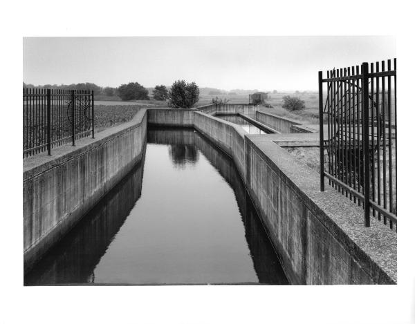 Urgnano - Canale Adda Serio - Scarico di sicurezza - Campi coltivati - Alberi