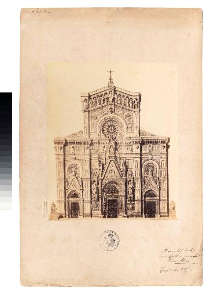 Riproduzione progetto - Decorazione facciata - Firenze – Duomo