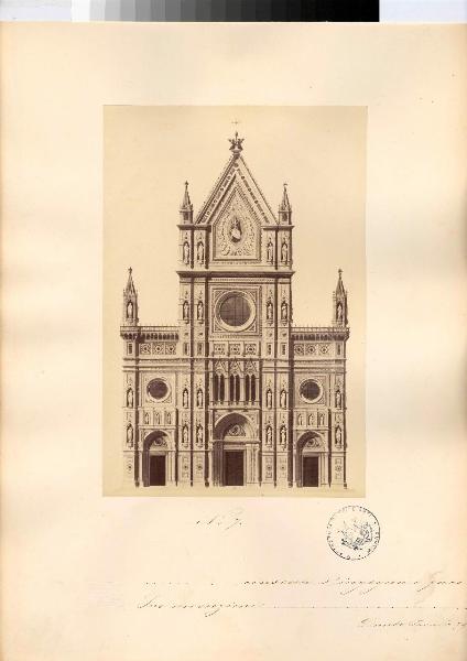 Riproduzione progetto - Decorazione facciata - Firenze – Duomo