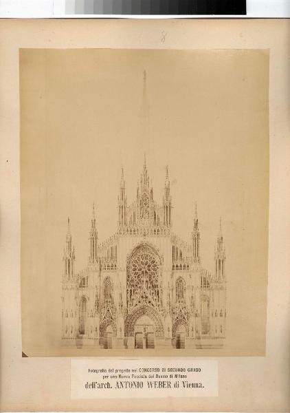 Riproduzione progetto - Decorazione facciata - Milano – Duomo
