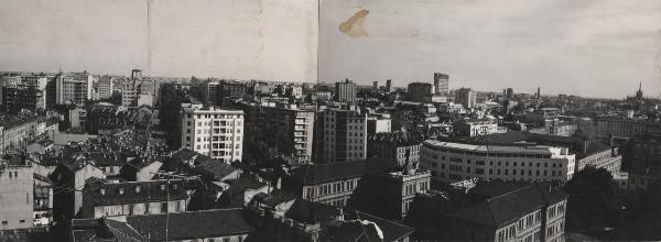 Milano - Quartiere Porta Garibaldi - Quartiere Repubblica - Veduta panoramica dall'alto