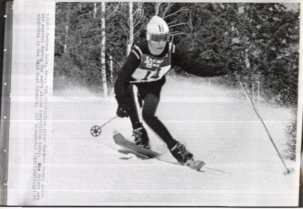 Sport invernali - Sci alpino - Slalom speciale maschile -Jacksone Hole (Wyoming) - Coppa del mondo di di sci alpino 1970 - Gustavo Thoeni in azione
