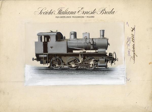 Ernesto Breda (Società) - Locomotiva a vapore F.T.P. 62 per la Società Anonima delle Ferrovie e Tramvie Padane (FTP)