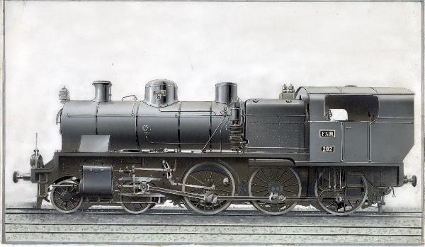 Ernesto Breda (Società) - Locomotiva a vapore F.N.M. 292 per le Ferrovie Nord Milano (FNM)