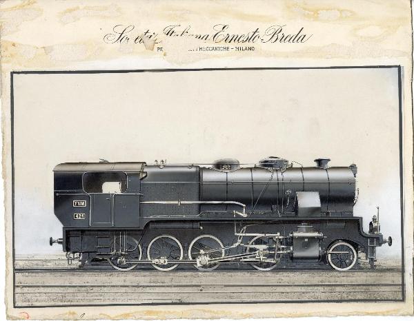 Ernesto Breda (Società) - Locomotiva a vapore F.N.M. 421 per le Ferrovie Nord Milano (FNM)