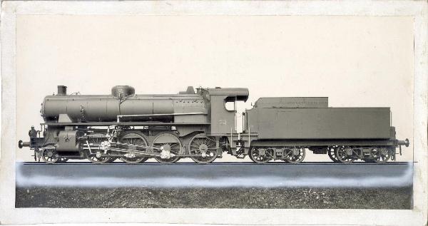 Ernesto Breda (Società) - Locomotiva a vapore con tender separato 744.020 per le Ferrovie dello Stato (FS)