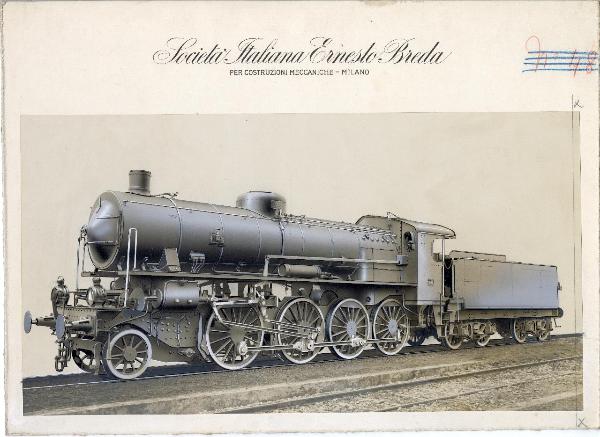 Ernesto Breda (Società) - Locomotiva a vapore con tender separato 745.060 per le Ferrovie dello Stato (FS)