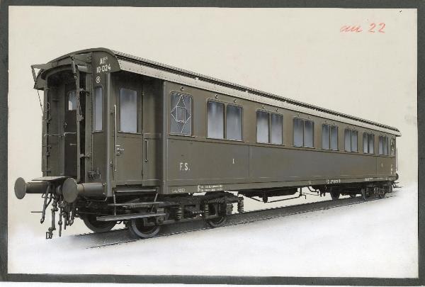 Ernesto Breda (Società) - Carrozza ferroviaria ALz 10-024 di prima classe per le Ferrovie dello Stato (FS)