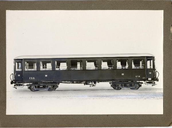 Ernesto Breda (Società) - Carrozza ferroviaria Cz 21 di terza classe per le Ferrovie Settentrionali Sarde (FSS)