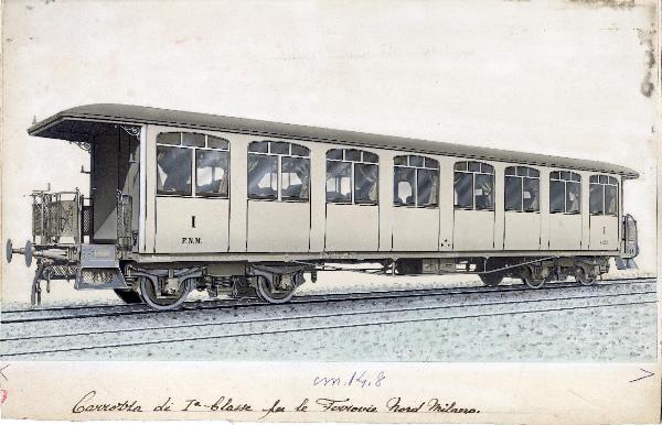 Ernesto Breda (Società) - Carrozza ferroviaria A 220 di prima classe per le Ferrovie Nord Milano (FNM)