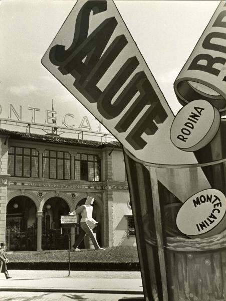 Milano - Fiera campionaria del 1937 - Padiglione Montecatini - Esterno - Rodina - Pubblicità