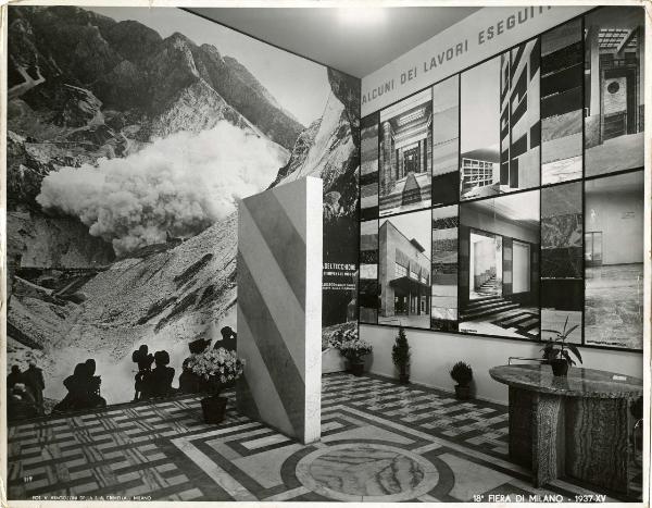 Milano - Fiera campionaria del 1937 - Padiglione Montecatini - Sala interna