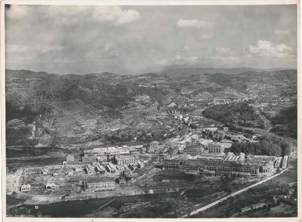 Cengio - Acna (Aziende colori nazionali e affini) - Stabilimento - Veduta panoramica