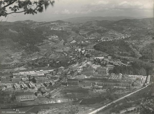 Cengio - Acna (Aziende colori nazionali e affini) - Stabilimento - Veduta panoramica