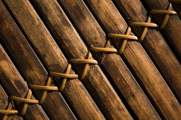 Materia e texture: legno - Struttura a listelli