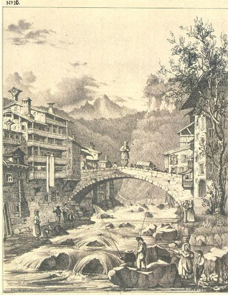 Ponte sul Bitto, disegno