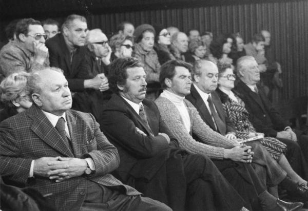 Processo per i crimini compiuti alla Risiera di San Sabba - Trieste - Tribunale, interno di aula - Corte d'Assise - Udienza - Panoramica sul pubblico