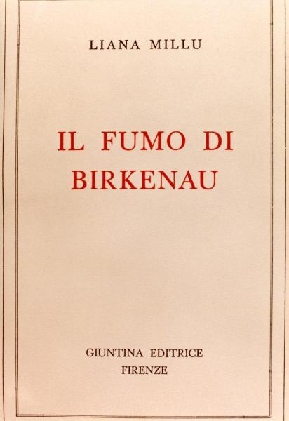 Copertina del libro “Il fumo di Birkenau” di Liana Millu, editore Giuntina, Firenze, 1979