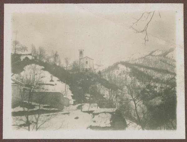 Varallo: Camasco - Chiesa - Neve - Veduta