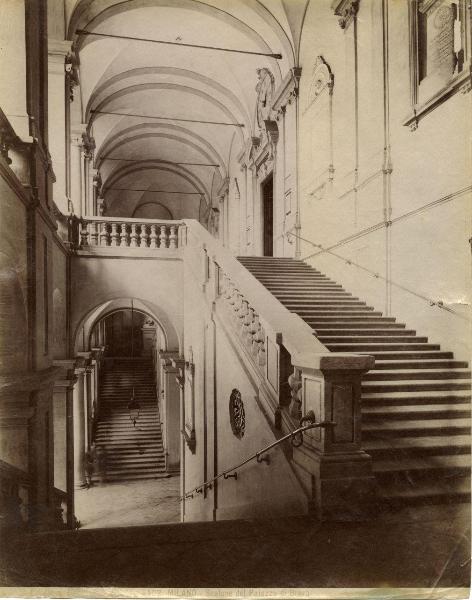 Milano - via Brera 28 - Palazzo di Brera - scalone