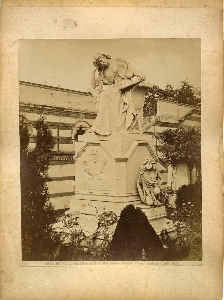 Milano - Cimitero Monumentale - scultura - Edoardo Kramer - Vincenzo Vela