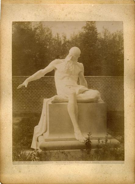 Milano - Cimitero Monumentale - scultura - Giulio Rossi - Antonio Bezzola