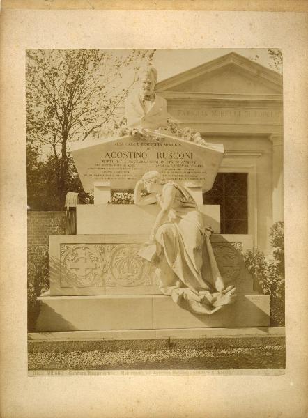 Milano - Cimitero Monumentale - scultura - Agostino Rusconi -Ambrogio Borghi