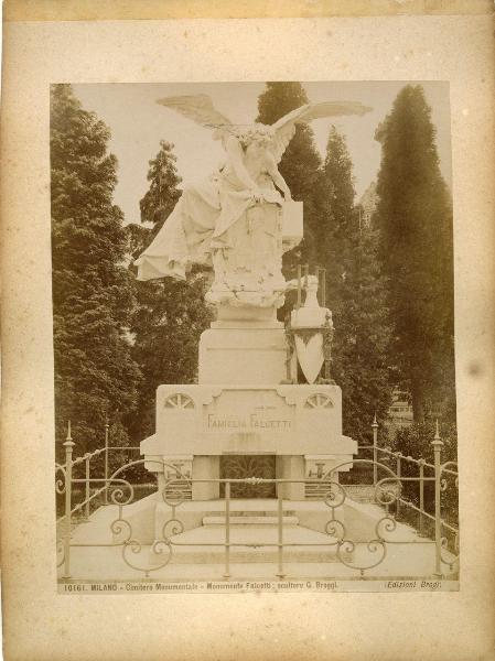 Milano - Cimitero Monumentale - scultura - famiglia Falcetti - Giovanni Broggi