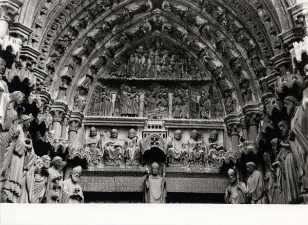 Scultura - Portale di Saint Firmin (San Firmino), sec. XIII - Francia - Amiens - Cattedrale Notre-Dame - Facciata principale ovest - Portale di Saint-Firmin (San Firmino), di sinistra