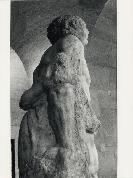 Scultura - Prigione. Schiavo ribelle, dettaglio (verso) - Michelangelo Buonarroti - Francia - Parigi - Museo del Louvre - Interno