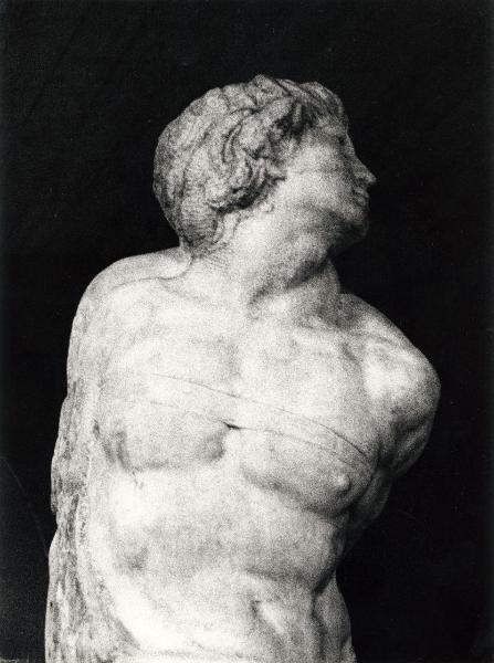 Scultura - Prigione. Schiavo ribelle, dettaglio - Michelangelo Buonarroti - Francia - Parigi - Museo del Louvre - Interno