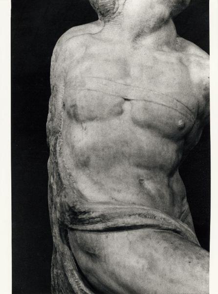 Scultura - Prigione. Schiavo ribelle, dettaglio - Michelangelo Buonarroti - Francia - Parigi - Museo del Louvre - Interno