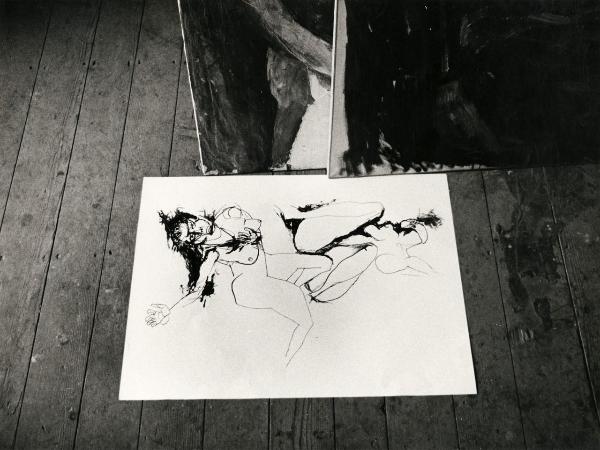 Varese - Studio di Renato Guttuso - disegno