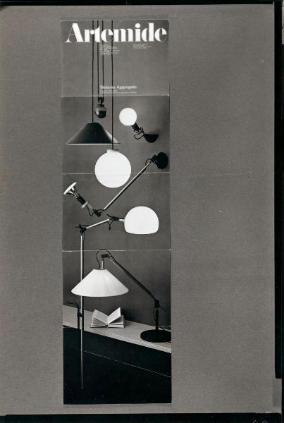 Milano - Studio Ballo&Ballo - locandina Artemide con Aggregato di Enzo Mari e Giancarlo Fassina - 1983