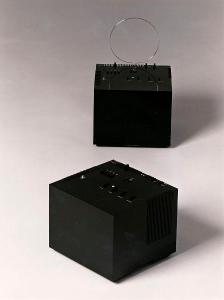 Milano - Studio Ballo&Ballo - composizione di due televisori Black ST201 di Richard Sapper e Marco Zanuso - Brionvega - 1970