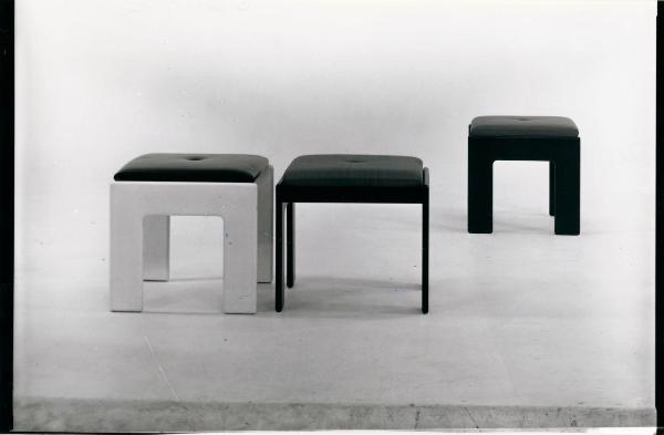 Milano - Studio Ballo&Ballo - composizione di tre sgabelli di Sergio Asti - 1964