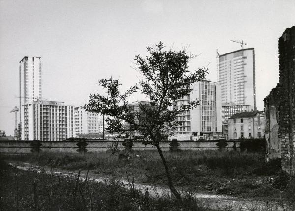 Milano - Veduta urbana - Grattacielo Pirelli - cantieri