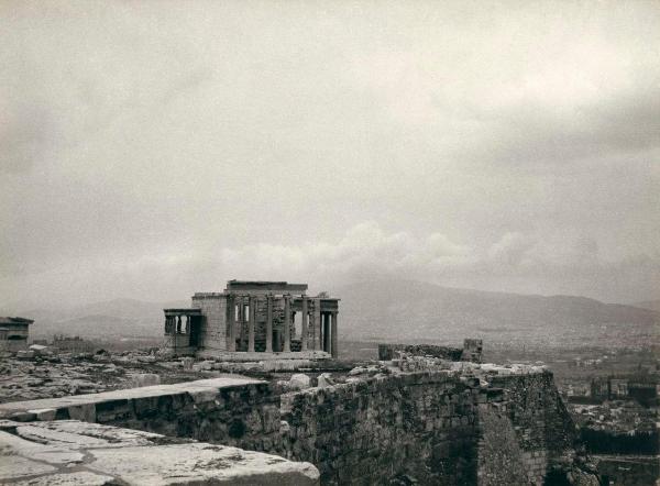 Sito archeologico - Grecia - Atene - Acropoli - Eretteo, Tempio di Atena Poliade e Poseidone - Loggia delle Cariatidi